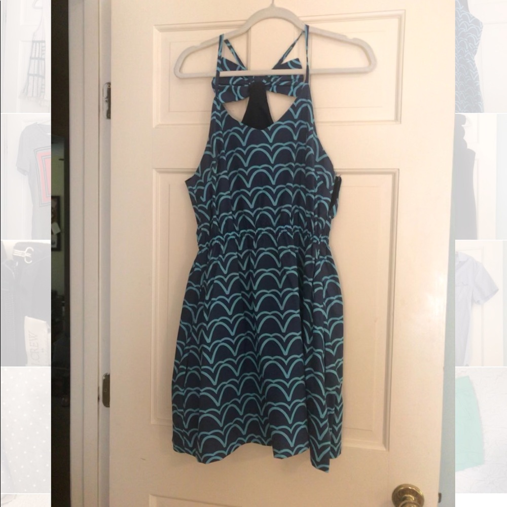Ellen and Ollie scalloped pattern dress